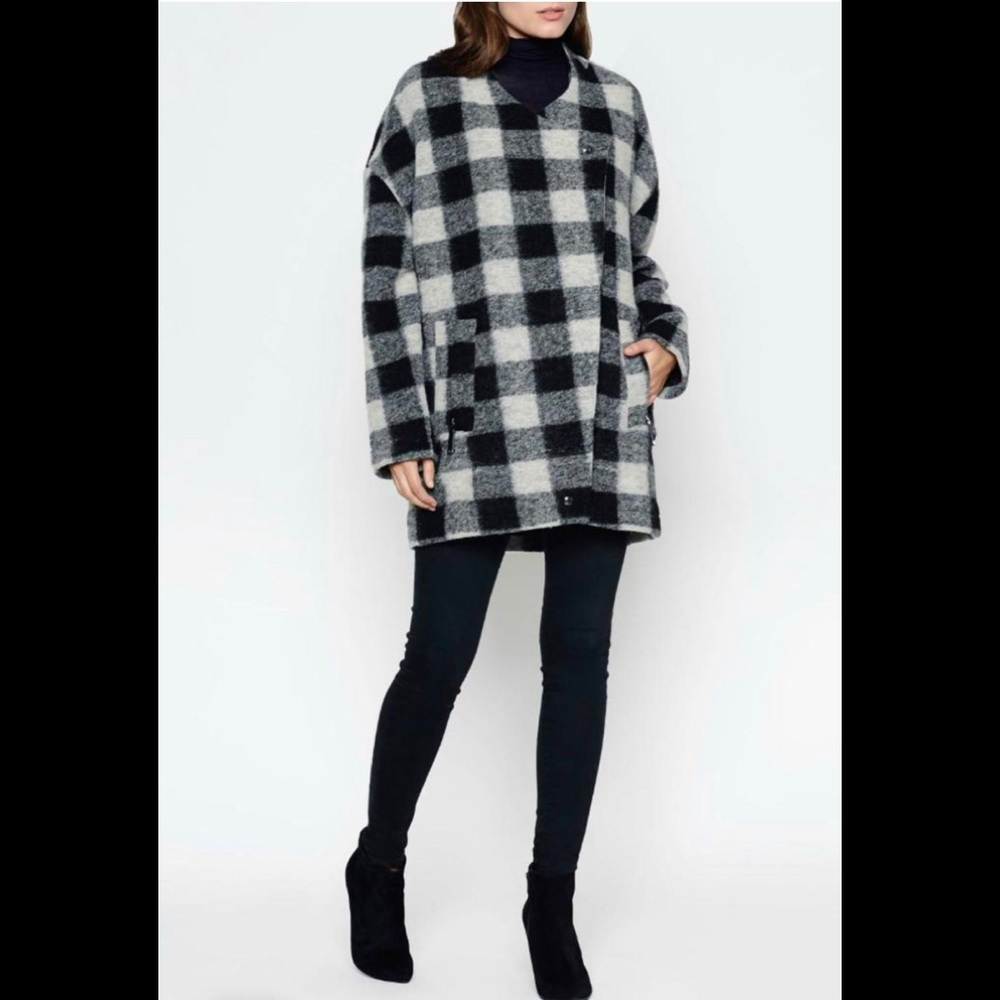 Joie Cyrene Plaid Coat